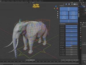 elephant base mesh 3D Model