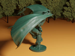 dragon on broken tree 3D Print Model