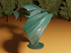 dragon on broken tree 3D Print Model