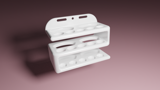 toothbrush holder Model do druku 3D .c4d .max .obj .3ds .fbx .stl .blend 
