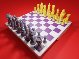 chess board avengers vs justice league 3D Print Model