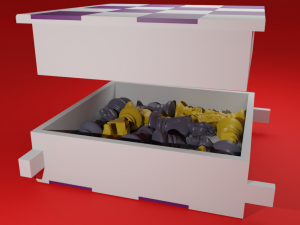 chess board avengers vs justice league 3D Print Model