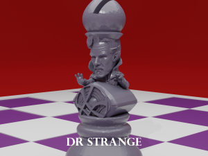 chess board avengers vs justice league 3D Print Model