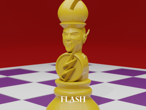 chess board avengers vs justice league 3D Print Model