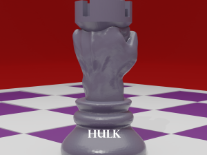 chess board avengers vs justice league 3D Print Model