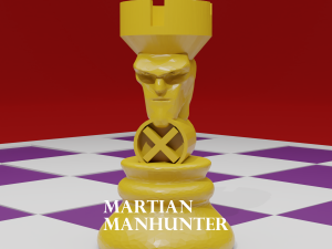 chess board avengers vs justice league 3D Print Model