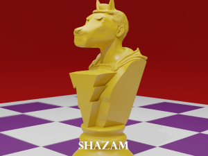 chess board avengers vs justice league 3D Print Model