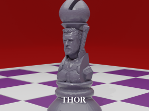 chess board avengers vs justice league 3D Print Model