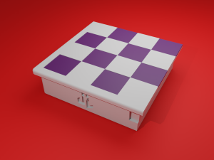chess board avengers vs justice league 3D Print Model
