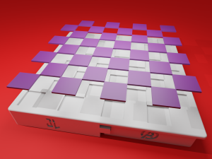 chess board avengers vs justice league 3D Print Model