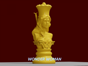 chess board avengers vs justice league 3D Print Model