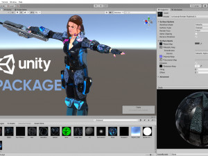 Sci fi cyberpunk action girl adrestia-rigged Modelo 3D