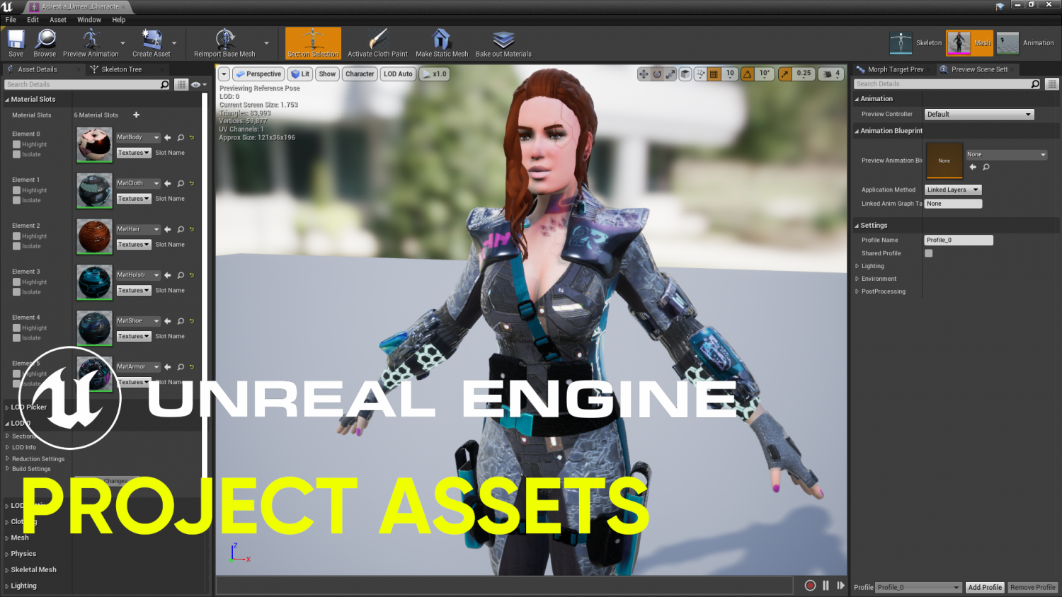 Anime Character Creator - Unreal Engine Assets Free Download