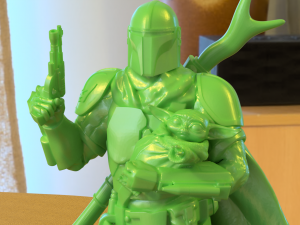 baby yoda and the mandalorian 3D 프린트 모델