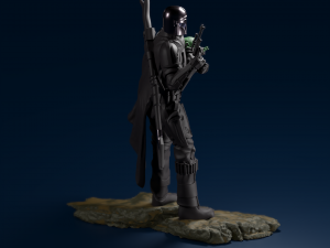 baby yoda and the mandalorian 3D 프린트 모델