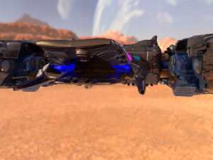 Battle spaceship essenor-rigged 3D Модель