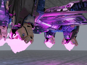 Battle spaceship essenor-rigged 3D Модель