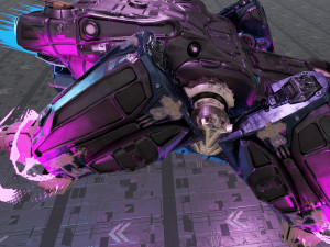 Battle spaceship essenor-rigged 3D Модель