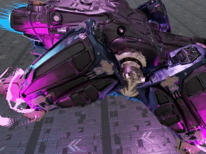 बैटल स्पेसशिप एस्सेनोर-रिग्ड 3D मॉडल