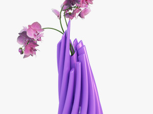 twisted cylindrical flower vase 3d printing model Modèles 3D en vedette