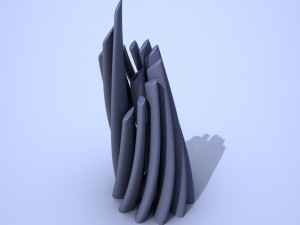 twisted cylindrical flower vase 3d printing model Modèles 3D en vedette