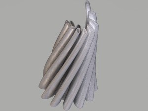 twisted cylindrical flower vase 3d printing model Modèles 3D en vedette