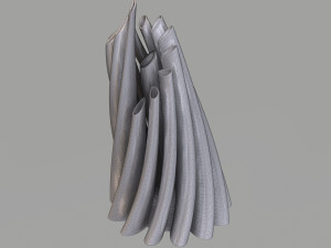 twisted cylindrical flower vase 3d printing model Modèles 3D en vedette