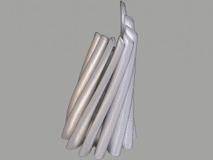 twisted cylindrical flower vase 3d printing model Modèles 3D en vedette
