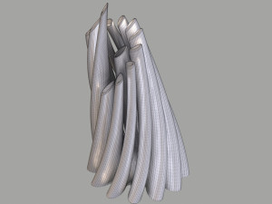 twisted cylindrical flower vase 3d printing model Modèles 3D en vedette