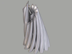 twisted cylindrical flower vase 3d printing model 3D Print Model