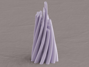 twisted cylindrical flower vase 3d printing model Modèles 3D en vedette