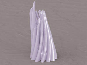 twisted cylindrical flower vase 3d printing model Modèles 3D en vedette