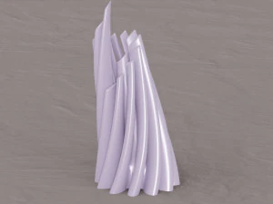 twisted cylindrical flower vase 3d printing model 3D Print Model