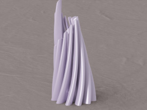 twisted cylindrical flower vase 3d printing model Modèles 3D en vedette
