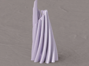 twisted cylindrical flower vase 3d printing model 3D Print Model