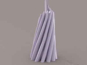 twisted cylindrical flower vase 3d printing model Modèles 3D en vedette