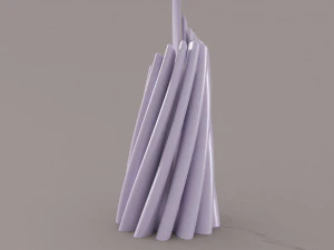 twisted cylindrical flower vase 3d printing model 3D Print Model