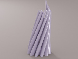twisted cylindrical flower vase 3d printing model Modèles 3D en vedette