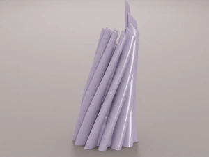twisted cylindrical flower vase 3d printing model 3D Print Model