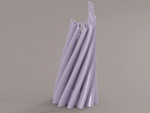 twisted cylindrical flower vase 3d printing model 3D Print Model