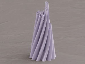 twisted cylindrical flower vase 3d printing model 3D Print Model