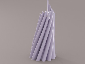 twisted cylindrical flower vase 3d printing model Modèles 3D en vedette