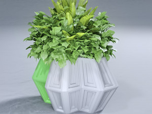 4 hexa flower pot 3d print 3D Print Model