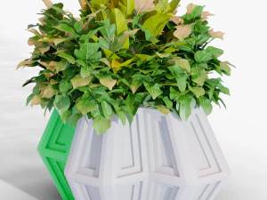 4 hexa flower pot 3d print 3D Print Model