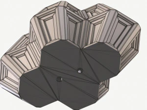 4 hexa flower pot 3d print 3D Print Model