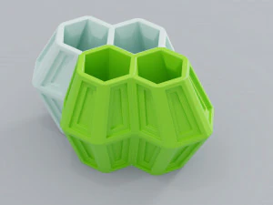 4 hexa flower pot 3d print 3D Print Model