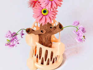 tree flower vase 3d print 3D Print Model