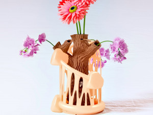 tree flower vase 3d print 3D Print Model
