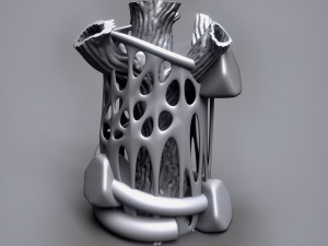 tree flower vase 3d print 3D Print Model