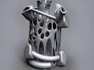 tree flower vase 3d print 3D Print Model